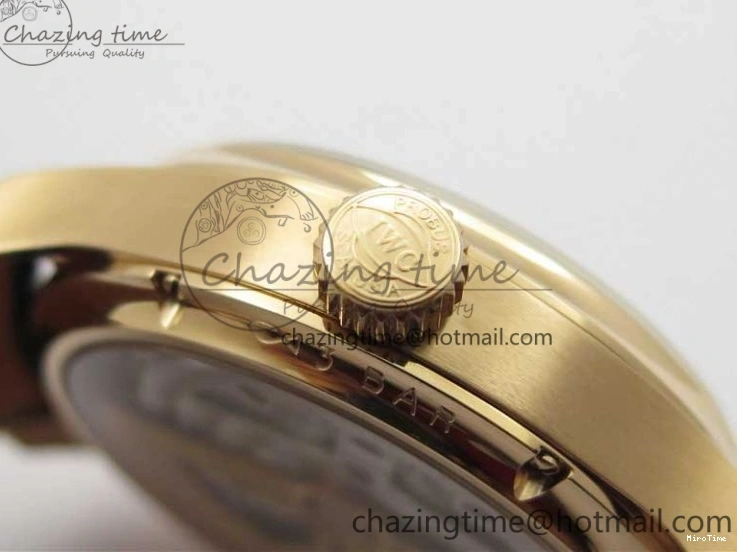 MIROTIME 0129 Elegant Portugieser Perpetual Calendar IW503302 RG V9F 1:1 Best Edition Gray Dial on Black Leather Strap A 7096